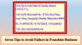 Seven Tips to Avoid Failure in Franchise Business PowerPoint PPT Presentation