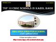 Top 10 CBSE Schools in Karol Bagh PowerPoint PPT Presentation