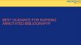 Best guidance for Nursing Annotated Bibliography PowerPoint PPT Presentation