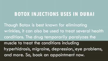 Botox Injections uses in Dubai (1)