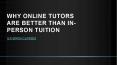 Benefits of Online Tuition | S.K Singh Classes PowerPoint PPT Presentation