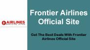 Frontier Airlines Official Site