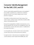Consumer Identity Management for the CMO, CISO, and CIO PowerPoint PPT Presentation