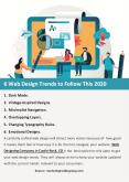 6 Web Design Trends to Follow This 2020 PowerPoint PPT Presentation