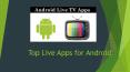 Top Live TV apps PowerPoint PPT Presentation