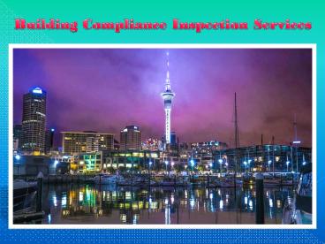 Building Compliance Inspection Services
