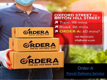 Ordr-A Best Parcel Delivery Service