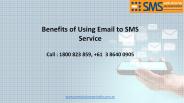 Benefits of Using Email to SMS Service