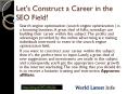 Let's make a Career in the SEO Field PowerPoint PPT Presentation
