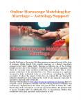 Online Horoscope Matching for Marriage - Astrology Support PowerPoint PPT Presentation