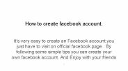 How to create Facebook account I