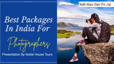 Best Packages In India For Photographers