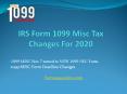1099 MISC 2020 | 1099 misc fillable form 2020 | 1099 misc fillable | IRS 1099 MISC FORM Changes 2020 PowerPoint PPT Presentation