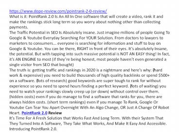 PointRank 2.0 Review