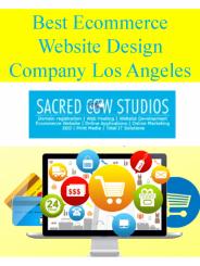 Best Ecommerce Website Design Company Los Angeles