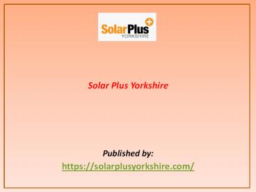 Solar Plus Yorkshire