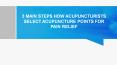 3 Main Steps How Acupuncturists Select Acupuncture Points For Pain Relief PowerPoint PPT Presentation