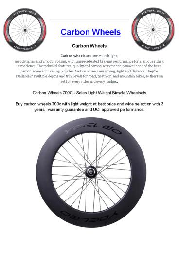 Carbon Wheels