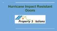 Hurricane Impact Resistant Doors PowerPoint PPT Presentation