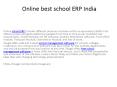 Online best school ERP India PowerPoint PPT Presentation