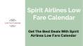 Spirit Airlines Low Fare Calendar (2)