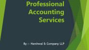 Professional Accounting Service Provider – Harshwal & Company LLP