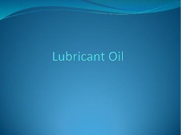 Lubricants - GS Caltex India