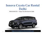 Innova Crysta Car Rental Delhi