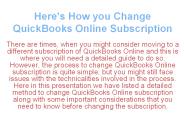 Here’s How you Change QuickBooks Online Subscription