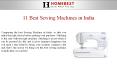 11 Best Sewing Machines in India | Home Best