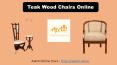 Teak Wood Chairs Online