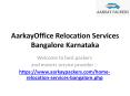 AarkayOffice Relocation Services Bangalore Karnataka PowerPoint PPT Presentation