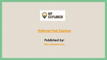 National Park Explorer