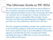 The Ultimate Guide to 991 ECU