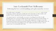 Auto Locksmith Port Melbourne