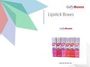 Custom Lipstick Boxes