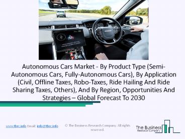 Autonomous Cars Market Opportunity And Industry Expansion Strategies 2023