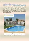 Finding The Best Swimming Pool Contractors PowerPoint PPT Presentation