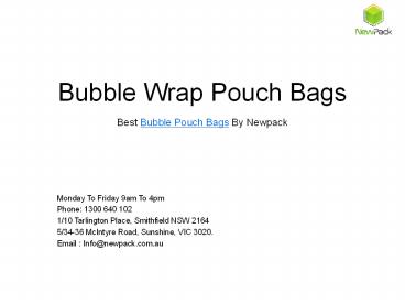 Buy Bubble Wrap Pouch Bags Online