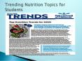 Trending Nutrition Topics for Students PowerPoint PPT Presentation