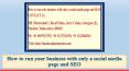 How to run your business with only a social media page and SEO PowerPoint PPT Presentation