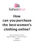 How can you purchase the best women’s clothing online? PowerPoint PPT Presentation