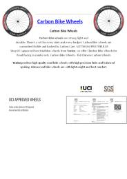 Carbon Bike Wheels