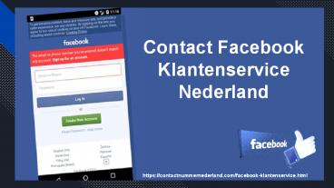 Contact Facebook Klantenservice Nederland