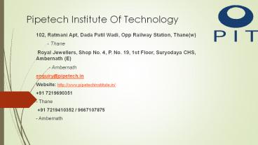 Piping design and engineering course in Mumbai | Pipetech Institute