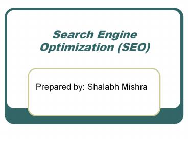 SEO Slide Show Presentation (1)
