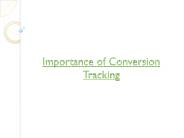 importance of conversion tracking