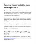 Securing Enterprise Mobile Apps with LoginRadius PowerPoint PPT Presentation