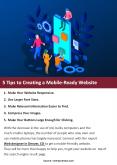 5 Tips to Creating a Mobile-Ready Website PowerPoint PPT Presentation
