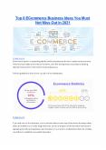 Top 8 eCommerce Business Ideas for 2021 | eCommerce Startups & Project Ideas PowerPoint PPT Presentation